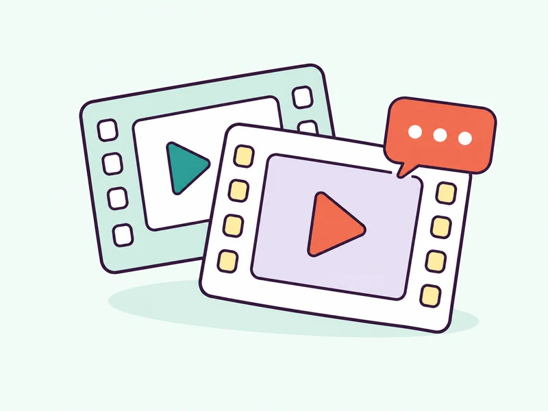 Overlapping video frames with a coral feedback message.
